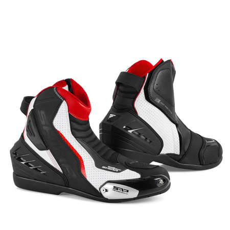 BUTY MOTOCYKLOWE | SHIMA SX-6 WHITE/RED | KRÓTKIE MĘSKIE MIEJSKIE + GRATISY
