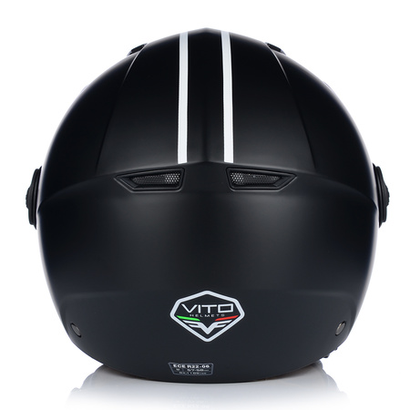 KASK MOTOCYKLOWY OTWARTY | VITO MODA MATT | SKUTER CHOPPER ECE 22.06 LEKKI