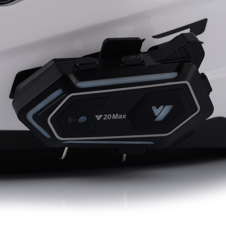 KASK MOTOCYKLOWY LS2 FF353 RAPID II BIAŁY POŁYSK + INTERKOM 1ST BLUETOOTH