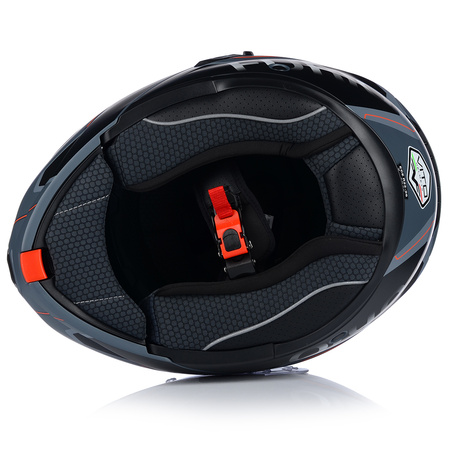 KASK MOTOCYKLOWY | VITO FURIO GREY MAT | BIAŁY SZCZĘKOWY + PINLOCK + BLENDA XL