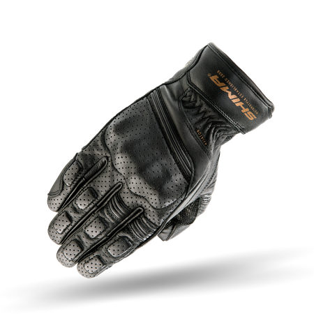RĘKAWICE MOTOCYKLOWE | SHIMA AVIATOR BLACK | MĘSKIE SKÓRZANE + GRATIS