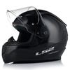 KASK MOTOCYKLOWY LS2 FF353 RAPID II CZARNY POŁYSK ECE 22.06 + TĘCZOWA SZYBA