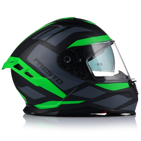 KASK MOTOCYKLOWY | VITO PRESTO GREEN | MATT SYSTEM PINLOCK + BLENDA ECE 06