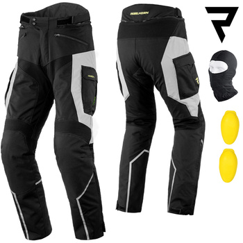 SPODNIE MOTOCYKLOWE | REBELHORN HARDY II | TEKSTYLNE MEMBRANA + GRATISY 2XL