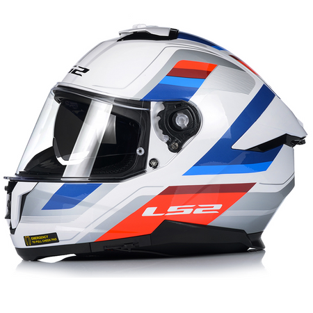 KASK MOTOCYKLOWY LS2 FF808 STREAM II VINTAGE KEVLAR SYSTEM PINLOCK + BLENDA