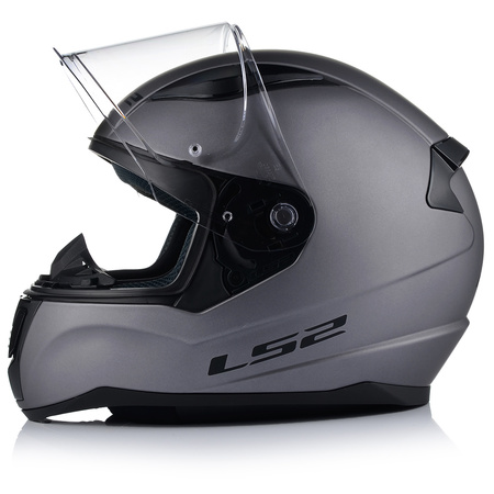KASK MOTOCYKLOWY LS2 FF353 RAPID II SZARY MAT ECE 22.06 + TĘCZOWA SZYBA