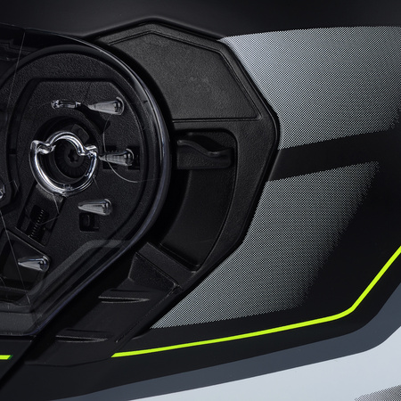 KASK MOTOCYKLOWY | VITO FURIO FLUO MAT | SZCZĘKOWY SYSTEM PINLOCK + BLENDA