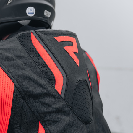 KURTKA MOTOCYKLOWA | REBELHORN FIGHTER BLACK | MĘSKA SKÓRZANA SPORT + GRATIS