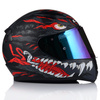 KASK MOTOCYKLOWY LS2 FF353 RAPID II KAIJU 06 + LUSTRZANKA TĘCZOWA SZYBA