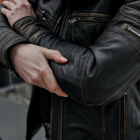 KURTKA MOTOCYKLOWA | REBELHORN HUNTER PRO LADY | DAMSKA SKÓRZANA + GRATIS