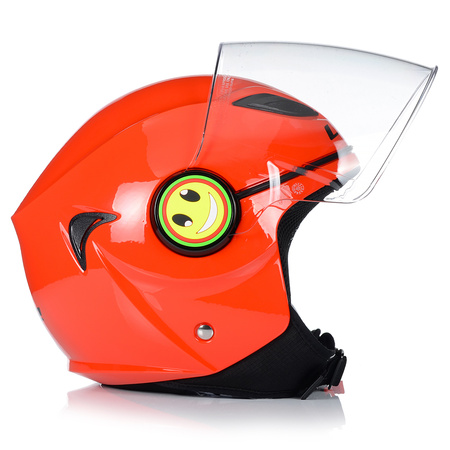 KASK MOTOCYKLOWY OTWARTY DLA DZIECI LS2 OF602 FUNNY NA SKUTER MOTOR ECE22-05