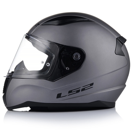 KASK MOTOCYKLOWY LS2 FF353 RAPID II SZARY MATT + INTERKOM VITO BLUETOOTH