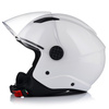 KASK MOTOCYKLOWY OTWARTY | VITO UNO | BIAŁY POŁYSK SKUTER CHOPPER ECE 22.06