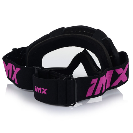 GOGLE MOTOCYKLOWE IMX MUD DAMSKIE RÓŻOWE ANTYPARA ANTIFOG CROSS QUAD ATV
