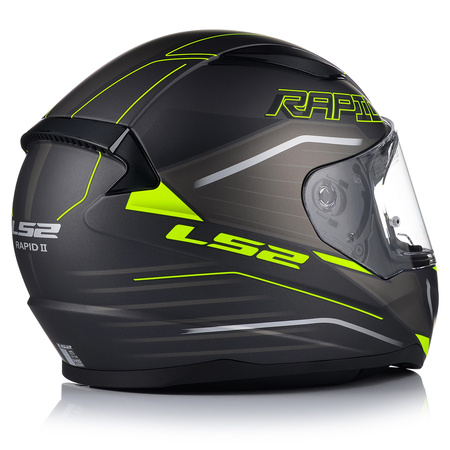 KASK MOTOCYKLOWY LS2 FF353 RAPID II ROKKU ECE 22.06 + ZŁOTA SZYBA