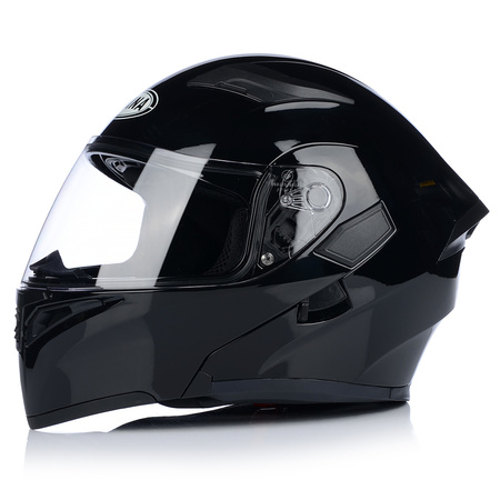 SZCZĘKOWY KASK MOTOCYKLOWY FLIP UP PODNOSZONA SZCZĘKA ECER 22.06 + BLENDA