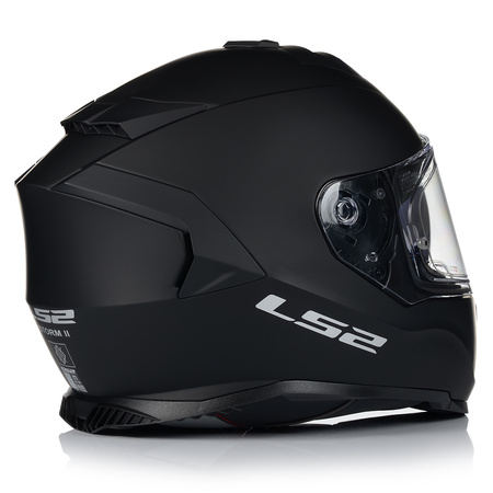 KASK MOTOCYKLOWY LS2 FF800 STORM II CZARNY MATT + ZŁOTA SZYBA LUSTRZANA