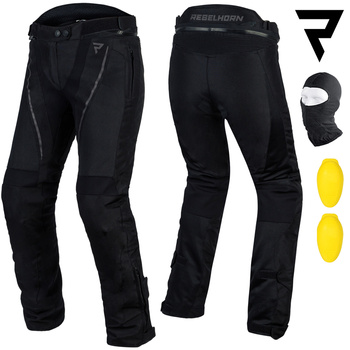 SPODNIE MOTOCYKLOWE | REBELHORN FLUX DAMSKIE | TEKSTYLNE WODOODPORNE + GRATISY