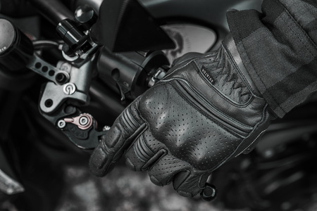 RĘKAWICE MOTOCYKLOWE | SHIMA AVIATOR BLACK | MĘSKIE SKÓRZANE + GRATIS