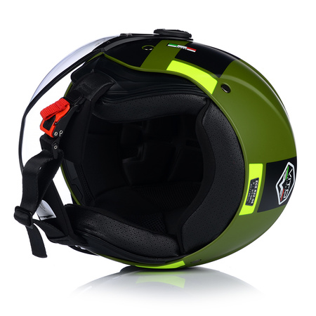 KASK MOTOCYKLOWY OTWARTY | VITO MODA RETRO MAT | SKUTER CHOPPER ECE 22.06