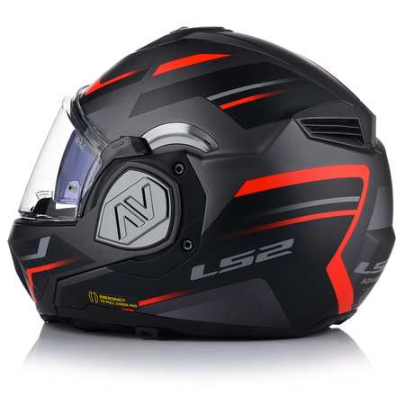 KASK MOTOCYKLOWY | LS2 FF906 ADVANT KUKA | SZCZĘKOWY + PINLOCK + PLECAK