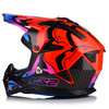 KASK MOTOCYKLOWY LS2 MX708 FAST II WASH RED LEKKI ENDURO CROSS QUAD ATV