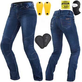 SPODNIE MOTOCYKLOWE | SHIMA SANSA | DAMSKIE JEANSY + OCHRANIACZE + GRATIS