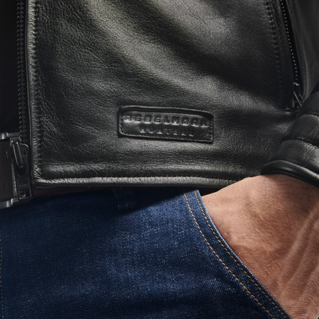 KURTKA MOTOCYKLOWA | REBELHORN HUNTER II | MĘSKA SKÓRZANA KLASYCZNA + GRATIS
