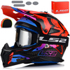 KASK MOTOCYKLOWY | LS2 MX708 FAST II + GOGLE | LEKKI ENDURO CROSS QUAD ATV