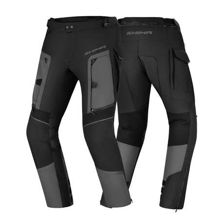 SPODNIE MOTOCYKLOWE | SHIMA HERO 2.0 | MĘSKIE WODOODPORNE + OCHRANIACZE CE