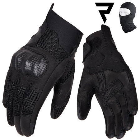 RĘKAWICE MOTOCYKLOWE | REBELHORN GAP III| MĘSKIE KRÓTKIE MIEJSKIE + GRATIS