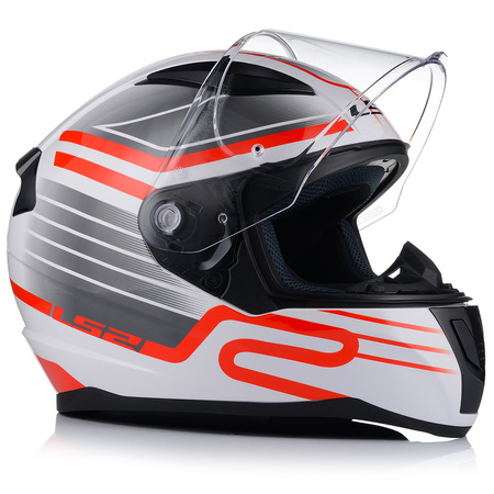 KASK LS2 FF353 RAPID II CIRCUIT WHITE RED-06 XL