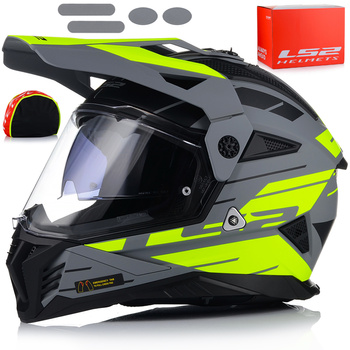 KASK MOTOCYKLOWY LS2 MX702 PIONEER ENDURO CROSS QUAD ATV + SZYBA + BLENDA