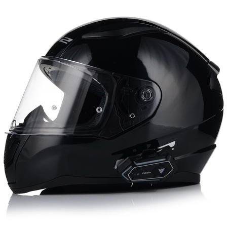Kask motocyklowy LS2 FF353 RAPID II czarny połysk + interkom 1ST Bluetooth