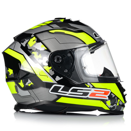 KASK MOTOCYKLOWY LS2 FF800 STORM II CYBORG + PINLOCK + BLENDA ECER 22.06