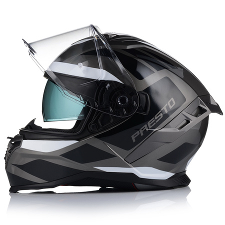 KASK MOTOCYKLOWY | VITO PRESTO | MĘSKI INTEGRALNY SYSTEM PINLOCK + BLENDA 
