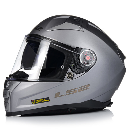 KASK MOTOCYKLOWY LS2 FF811 VECTOR II WŁÓKNO SZKLANE + PINLOCK + BLENDA