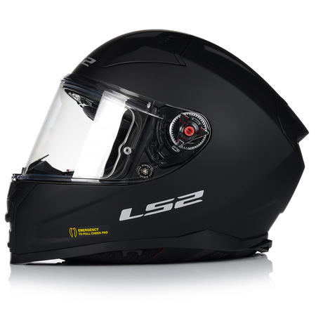 KASK MOTOCYKLOWY LS2 FF811 VECTOR II WŁÓKNO SZKLANE + PINLOCK + BLENDA