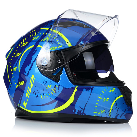 KASK MOTOCYKLOWY INTEGRALNY LS2 FF320 TACHO  + BLENDA