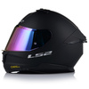 KASK MOTOCYKLOWY LS2 FF808 STREAM II CZARNY MAT MĘSKI BLENDA + TĘCZOWA SZYBA