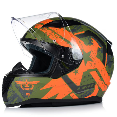 KASK MOTOCYKLOWY LS2 FF353 RAPID II THUNDER BIRDS SYSTEM PINLOCK ECER 22.06