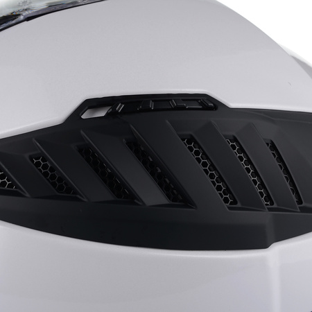 OTWARTY KASK MOTOCYKLOWY LS2 OF600 COOPTER II BIAŁY POŁYSK 22.06 + BLENDA