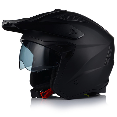 KASK MOTOCYKLOWY 4w1 VITO PREDATOR MATT ODPINANA SZCZĘKA + DASZEK + 2xSZYBA