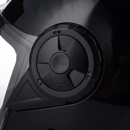 OTWARTY KASK MOTOCYKLOWY LS2 OF616 II CZARNY POŁYSK + INTERKOM  BLUETOOTH 3XL