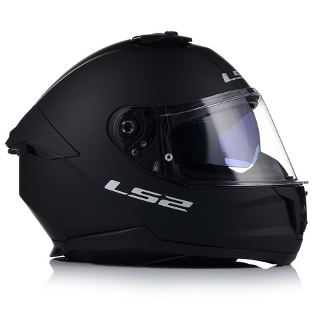 KASK MOTOCYKLOWY LS2 FF808 STREAM II CZARNY MAT MĘSKI BLENDA + TĘCZOWA SZYBA