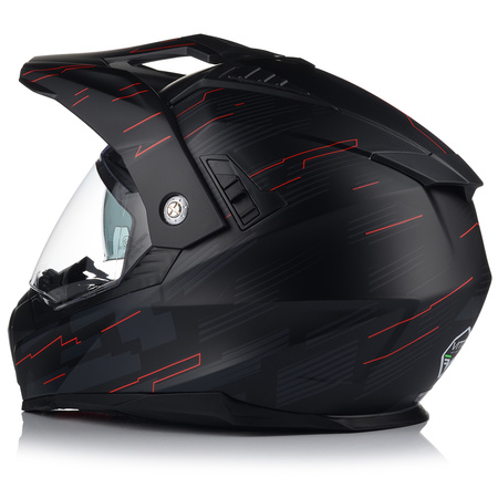 KASK MOTOCYKLOWY VITO MOLINO MAT ENDURO CROSS QUAD ATV + INTERKOM + BLENDA