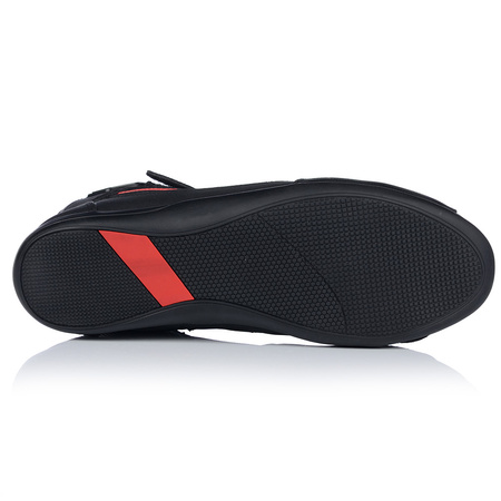 BUTY MOTOCYKLOWE | OZONE CITY BLACK | KRÓTKIE MĘSKIE SKÓRZANE + GRATIS