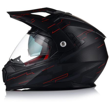 KASK MOTOCYKLOWY VITO MOLINO MAT ENDURO CROSS QUAD ATV + INTERKOM + BLENDA