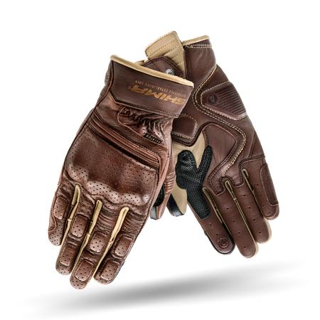 RĘKAWICE MOTOCYKLOWE | SHIMA AVIATOR LIGHT BROWN | MĘSKIE SKÓRZANE + GRATIS