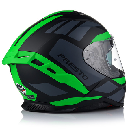 KASK MOTOCYKLOWY | VITO PRESTO GREEN | MATT SYSTEM PINLOCK + BLENDA ECE 06